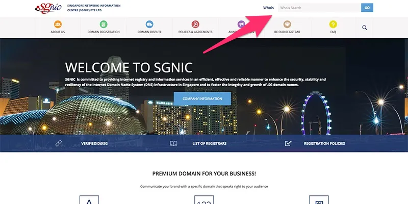 Sgnic registrars
