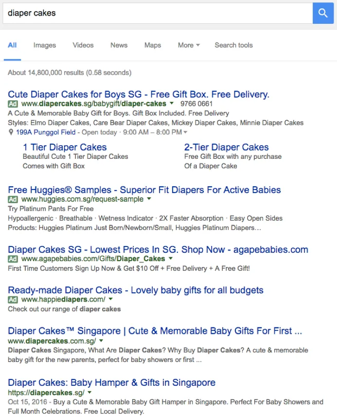 Diaper cakes singapore 2