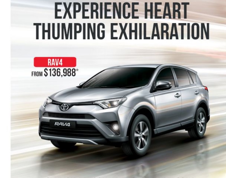 A Toyota RAV4 segment email from the Inchcape marketing-automation programme