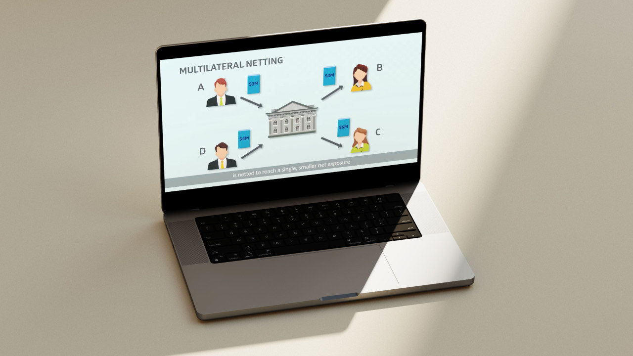 A still from the SGX explainer series illustrating multilateral netting