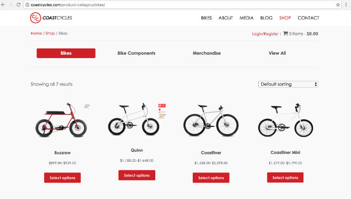 Coast Cycles ecommerce website clean aesthetics.png