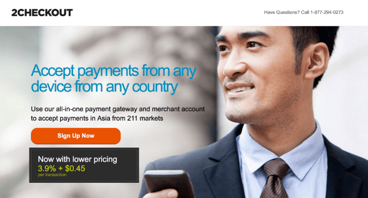 2Checkout for ecommerce payment in Singapore