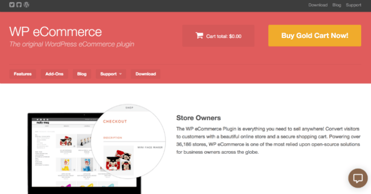 WP ecommerce is another popular plugin choice for Wordpress ecommerce