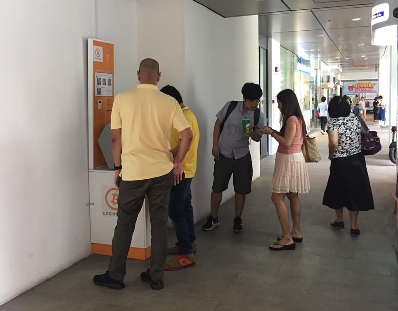 Bitcoin ATM at Tiong Bahru Plaza Singapore