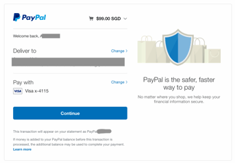 Paypal Express checkout