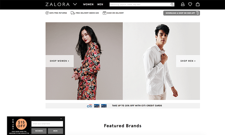 Zalora online shop