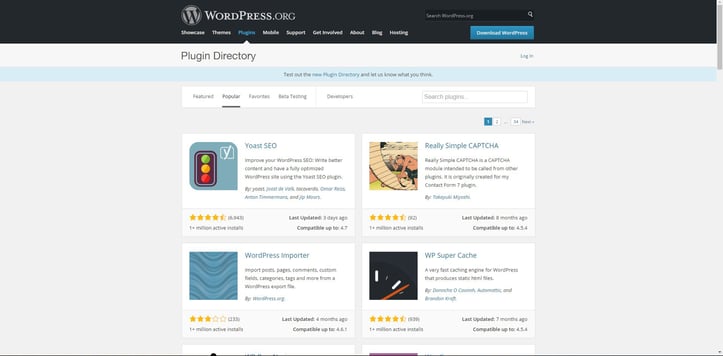 WordPress plugin directory