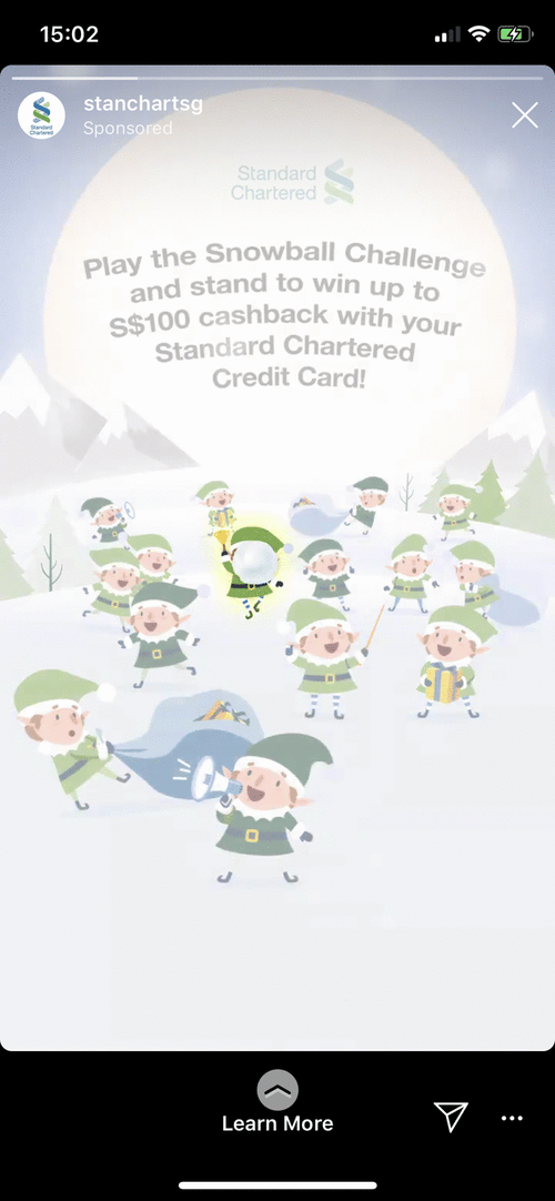 Standard Chartered Vertical Story Ad Sample