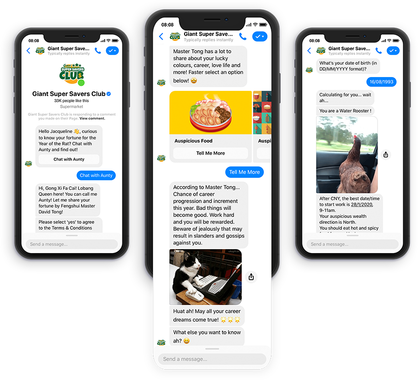 Giant CNY FB Chatbot