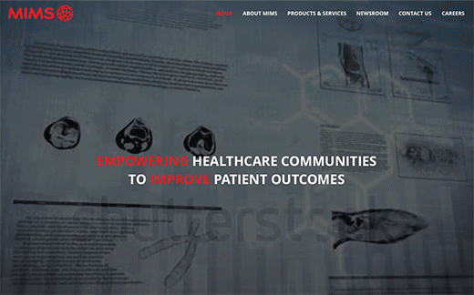 MIMS Corporate Medical Website Design
