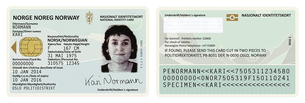 Philippine National ID - Norway National ID