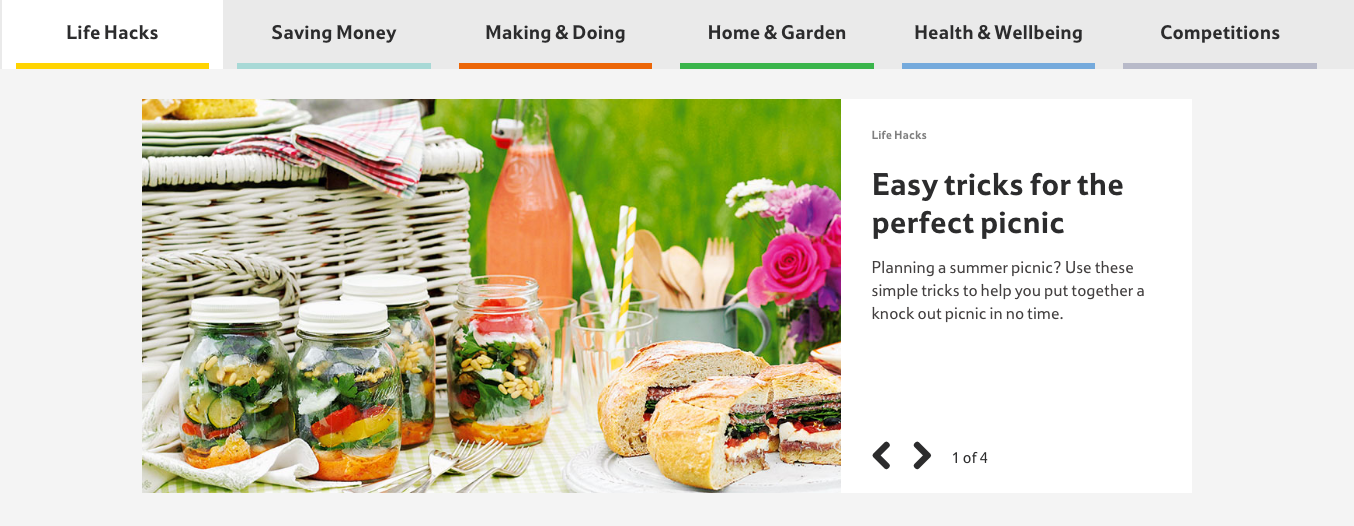 Tesco Living Website