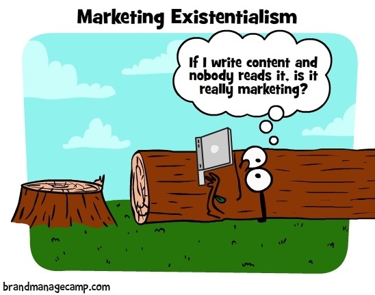 Marketing existentialism comic